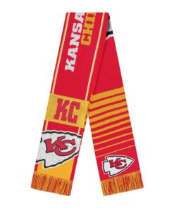 Unisex Kansas City Chiefs National Football League Reversible Thematic Scarf for Football Fans