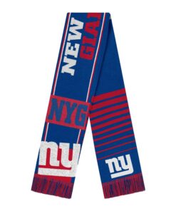 Unisex New York Giants National Football League Reversible Thematic Scarf for Football Fans