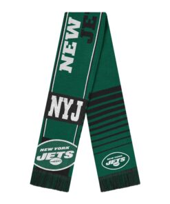 Unisex New York Jets National Football League Reversible Thematic Scarf for Football Fans