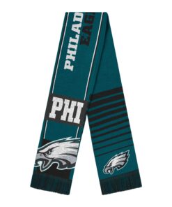 Unisex Philadelphia Eagles National Football League Reversible Thematic Scarf for Football Fans