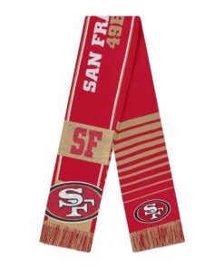Unisex San Francisco 49ers National Football League Reversible Thematic Scarf for Football Fans