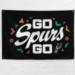 San Antonio Spurs Go Spurs Go Flag – 2026 Basketball Fan Banner
