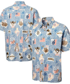 San Diego Padres Blue Americana 2026 Hawaiian Shirt