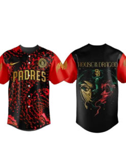 San Diego Padres House of the Dragon Night 2026 Baseball Jersey