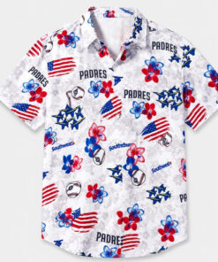 San Diego Padres Patriotic 2026 Hawaiian Shirt