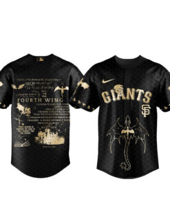 San Francisco Giants x Fourth Wing Night 2026 Black Baseball Jersey