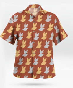 Scorbunny Pattern Short Sleeve Pokemon Hawaiian Shirt