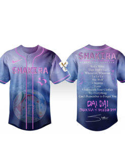 Shakira Las Mujeres Ya No Lloran Tour World Cup 2026 Baseball Jersey