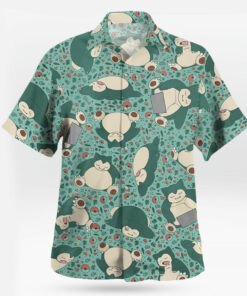 Snorlax Pokemon Hawaiian Shirt Sleepy Tropical Aloha Shirt