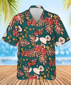 Snorlax Tropical Pokemon Hawaiian Shirt Floral Summer Aloha
