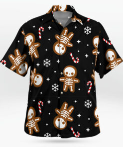 Spooky Christmas Button Up Hawaiian Shirt