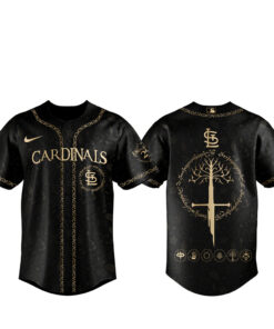 St. Louis Cardinals The Lord of The Rings 2026 Night Black Baseball Jersey