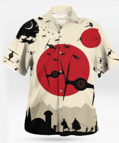 Star Wars Hawaiian Shirt Fighter Rising Sun Aloha