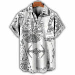 Star Wars Hawaiian Shirt Galactic Spaceship Blueprint Design