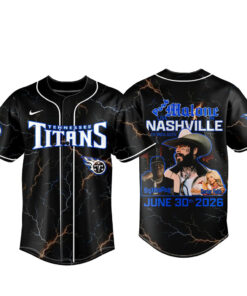 Tennessee Titans x Post Malone Live in Nashville 2026 Baseball Jersey