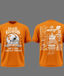 Tennessee Volunteers x Luke Combs My Kinda Saturday Night Tour 2026 T-Shirt
