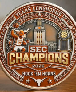 Texas Longhorns SEC Champions 2026 Hook 'Em Horns Commemorative Coin