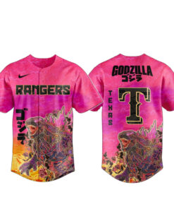 Texas Rangers King of Monsters Baseball Jersey