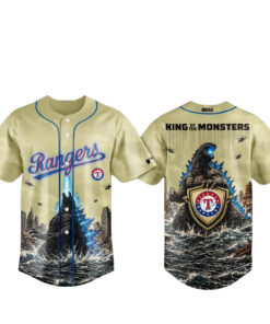 Texas Rangers x Godzilla 2026 King Of The Monsters Baseball Jersey