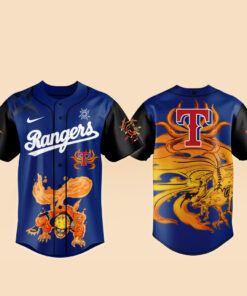 Texas Rangers x Naruto Kurama Baseball Jersey Version 1