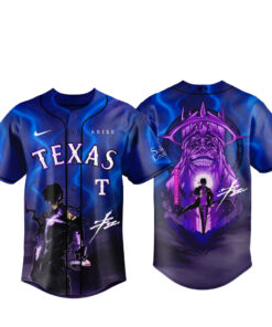 Texas Rangers x Solo Leveling Night 2026 Baseball Jersey Version 1