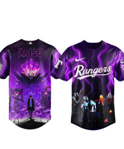 Texas Rangers x Solo Leveling Night 2026 Baseball Jersey Version 4