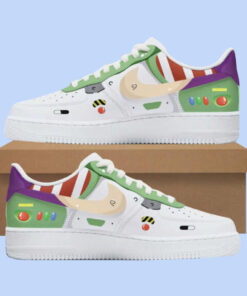 Toy Story 5 Buzz Lightyear Graphic Air Force 1 Shoes Sneakers for Movie Fans