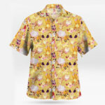 Tropical Pokemon Party Yellow Aloha Hawaiian Shirt