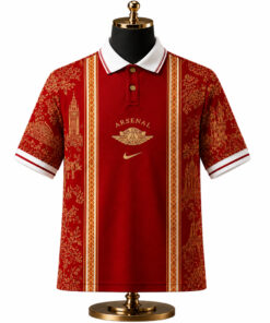 Unisex Arsenal FC x Heritage Paris Graphic Polo Shirt 2026 for Soccer Fans
