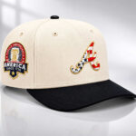 Unisex Atlanta Braves America 250th Anniversary 2026 Patriotic Graphic Hat for Baseball Fans