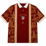 Unisex Atletico Madrid FC x Heritage Paris Graphic Polo Shirt 2026 for Soccer Fans