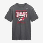 Unisex Carolina Hurricanes 2026 Eastern Conference Champions Vintage Tri Blend Graphic Shirt for Hockey Fans