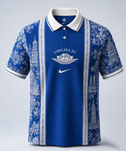 Unisex Chelsea FC x Heritage Paris Graphic Polo Shirt 2026 for Soccer Fans