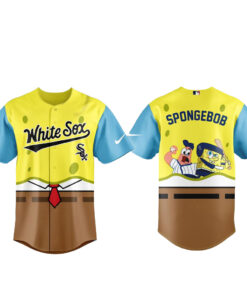Unisex Chicago White Sox SpongeBob Night Graphic Baseball Jersey 2026 for Baseball Fans
