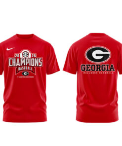 Unisex Georgia Bulldogs Baseball Tournament Champions 2026 Graphic Shirt for Baseball Fans