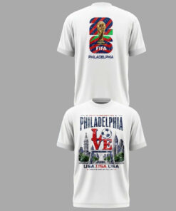 Unisex Global Soccer Event 2026 Host City Philadelphia USA Graphic Shirt for Soccer Fans