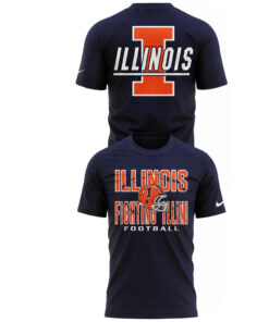 Unisex Illinois Fighting Illini 2026 Navy Graphic Shirt for College Sports Fans