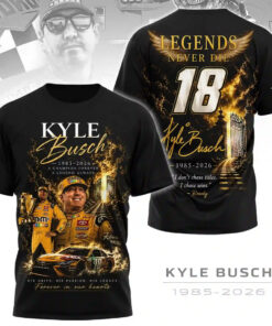 Unisex Kyle Busch Memorial Graphic T-Shirt – Forever Rowdy Racing Legend Fan Tee