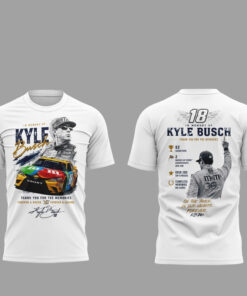 Unisex Kyle Busch Memorial Graphic T-Shirt – Thank You For The Memories Fan Tee