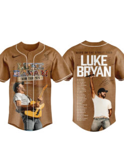 Unisex Luke Bryan Word On The Street Tour 2026 Baseball Jersey for Music Fans
