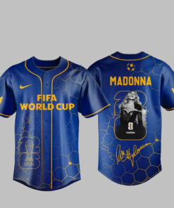 Unisex Madonna Global Soccer Event 2026 Baseball Jersey – Navy Fan Button-Up Shirt