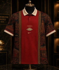 Unisex Manchester United FC x Heritage Paris Graphic Polo Shirt 2026 for Soccer Fans