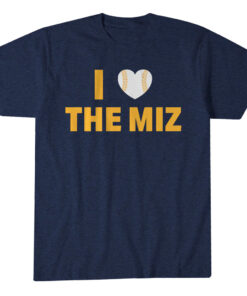 Unisex Milwaukee Baseball Graphic Shirt I Heart The Miz Fan Apparel Tee