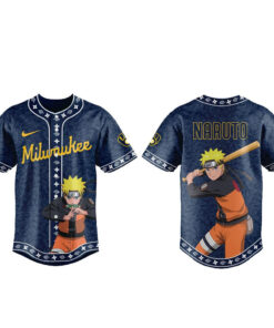 Unisex Milwaukee Brewers Naruto Ninja Legend Night Graphic Baseball Jersey 2026 for Baseball Fans