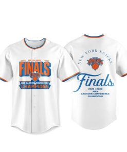 Unisex New York Knicks Eastern Conference Champions Graphic Baseball Jersey 2026 for Basketball Fans