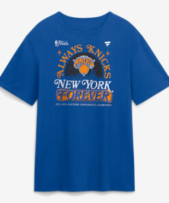 Unisex New York Knicks Eastern Conference Champions Hometown Blue Graphic T-Shirt 2025-2026 for Basketball Fans