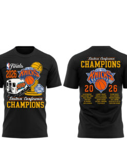 Unisex New York Knicks Eastern Conference Finals Train Graphic Shirt 2026 for Basketball Fans