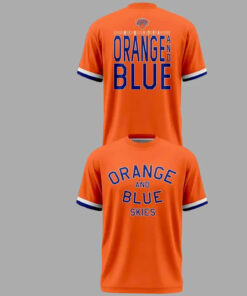 Unisex New York Knicks Orange & Blue Skies Graphic Shirt – Basketball Fan Tee