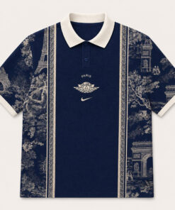 Unisex Paris Midnight Heritage Graphic Polo Shirt 2026 for Soccer Fans