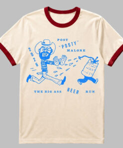 Unisex Post Malone Big Ass Stadium Tour 2026 Graphic Shirt – Beer Run Concert Fan Tee